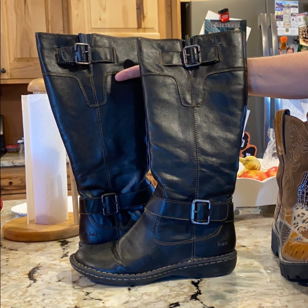 black boots